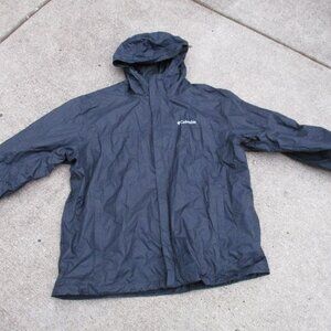 Columbia Sportswear Watertight II Omni-Tech Black Full Zip Mens Rain Jacket XXL